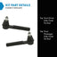 Set 2 Varillas Acoplamiento Delanteras Acura RDX 07-18