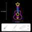 Letrero neón guitarra con luz LED USB para dormitorio estudio