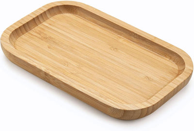 Bandeja baño bambú 7.9x5.1" organización decoración