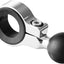 Abrazadera aluminio goma 7/8-1-1/4" cromo