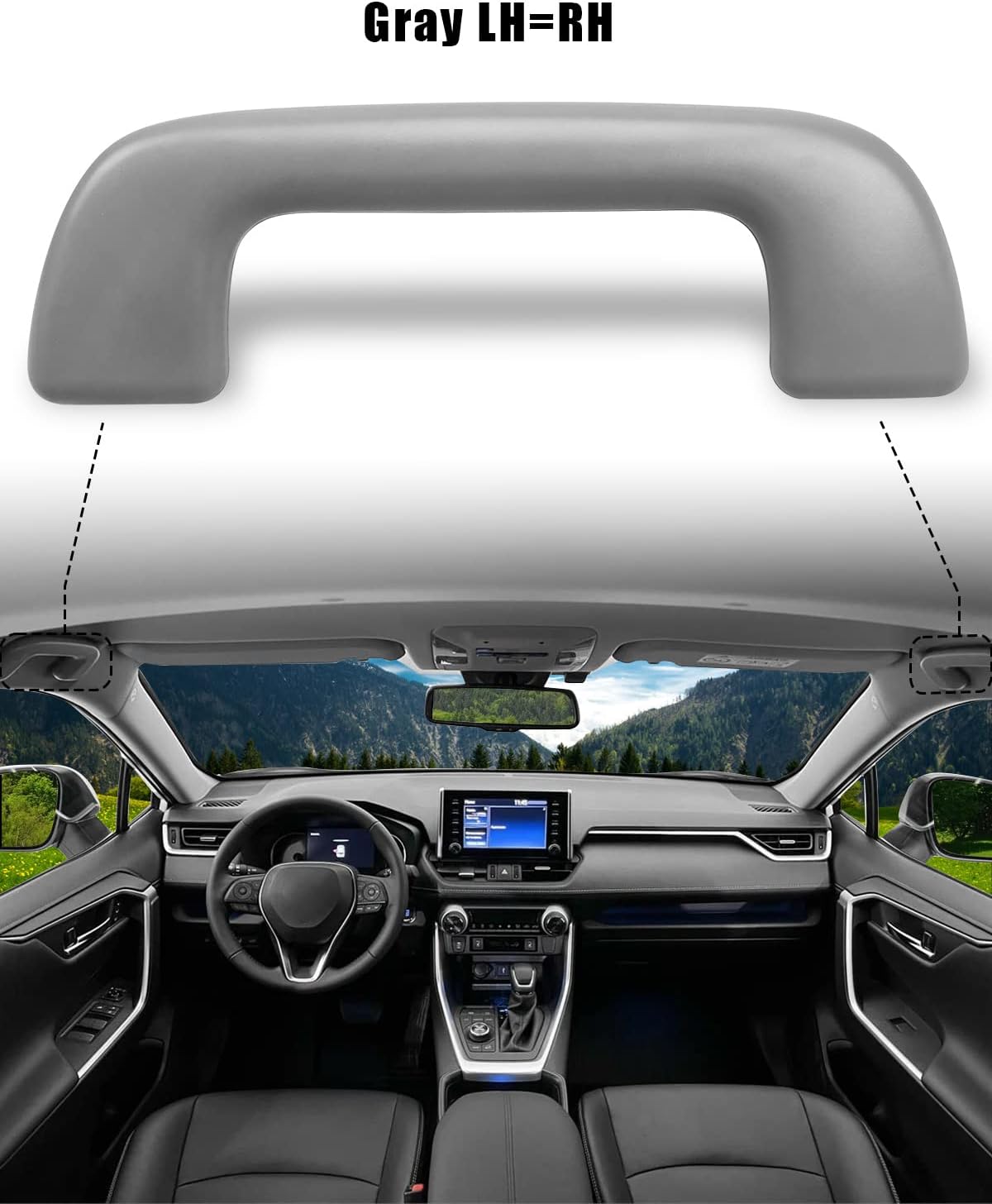 Manija techo auto comp Toyota Corolla 4Runner 2003-21 gris