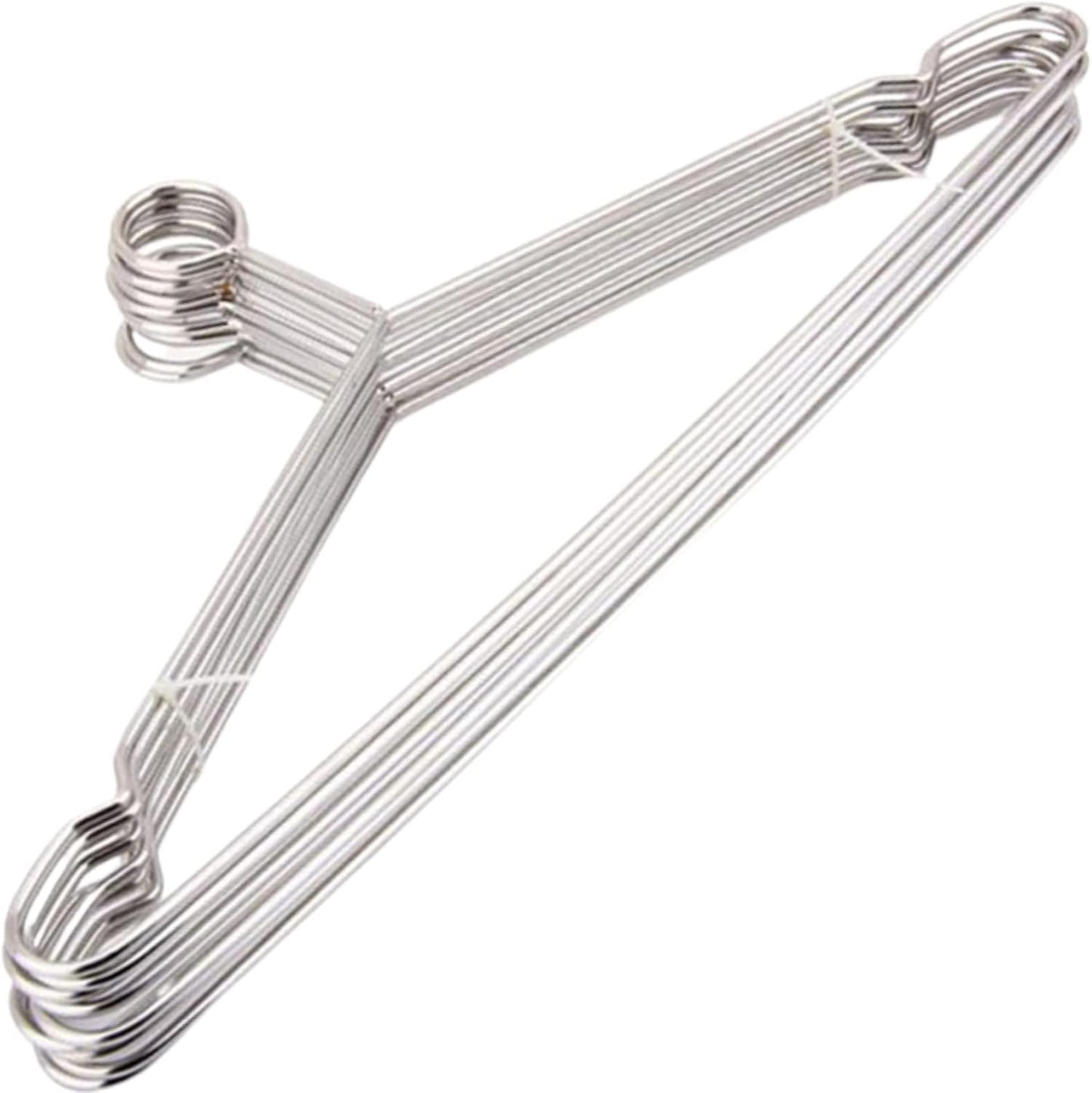Perchas acero inox antirrobo para ropa hoteles y RV 10 Uds