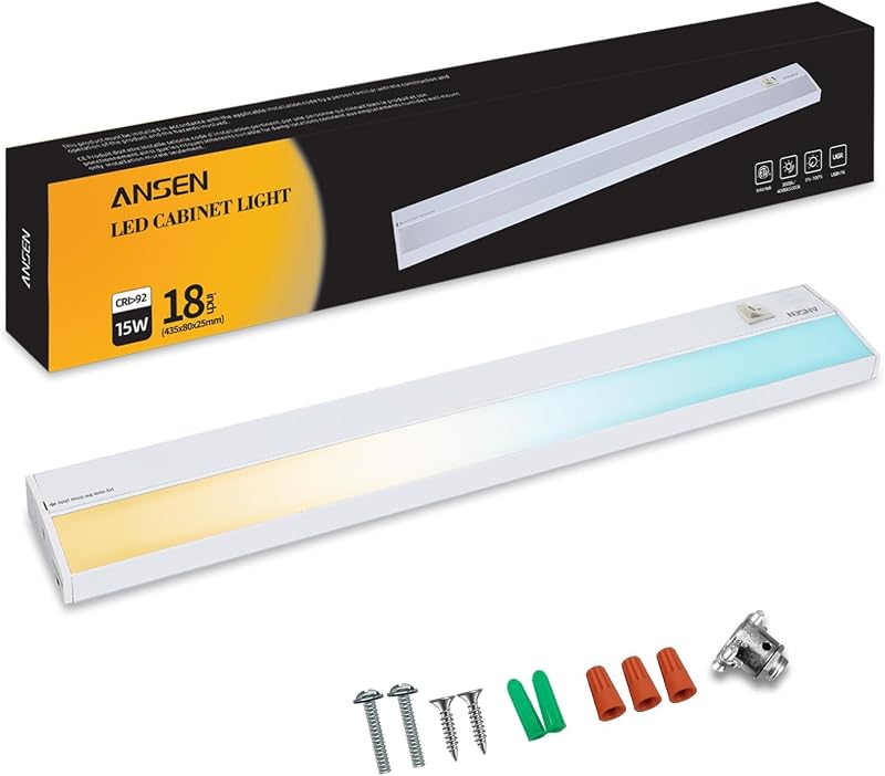 Iluminación LED empotrada cocina 18" 15W