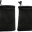 Bolsas malla nailon con cordón 8uds viaje negro