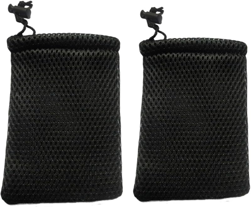 Bolsas malla nailon con cordón 8uds viaje negro