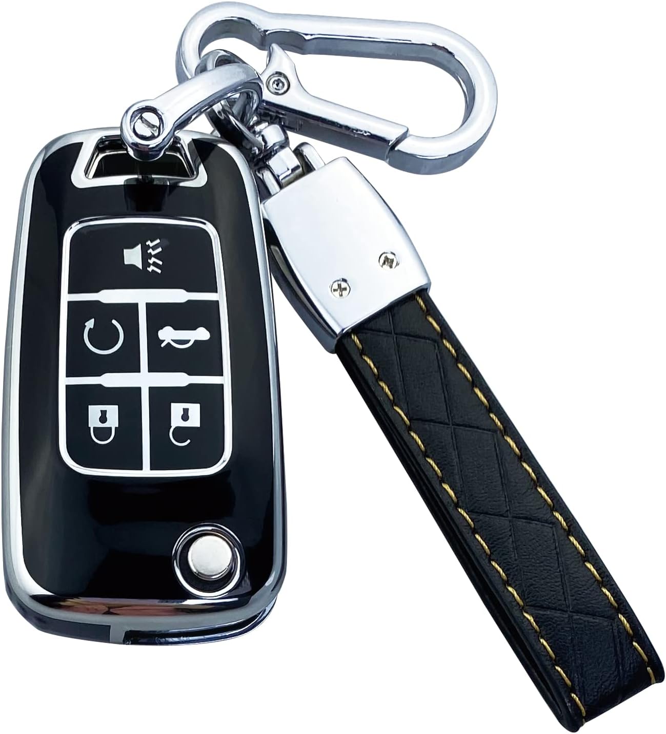Funda llavero comp Chevy Camaro Cruze Malibu Negro