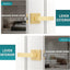 10 Palancas Puerta Sin Llave Latón Reversible