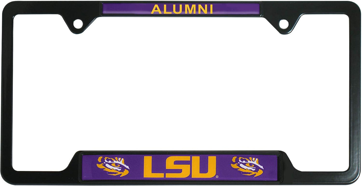 Marco matrícula metal negro vers. Alumni LSU