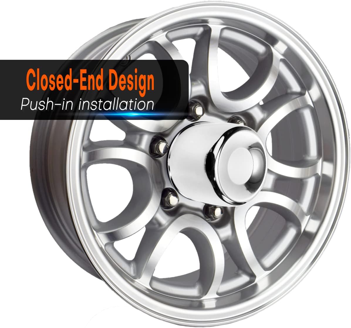 4 Pzas Tapas Rueda 4.25" para Camión Remolque RV SUV