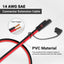 Cable extensión SAE 14 AWG 6ft conector rápido para batería