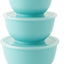 Set 3 Cuencos Melamina Turquesa Brillante para Mezclar