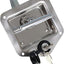 Pestillo puerta remolque acero inox 304 con llaves