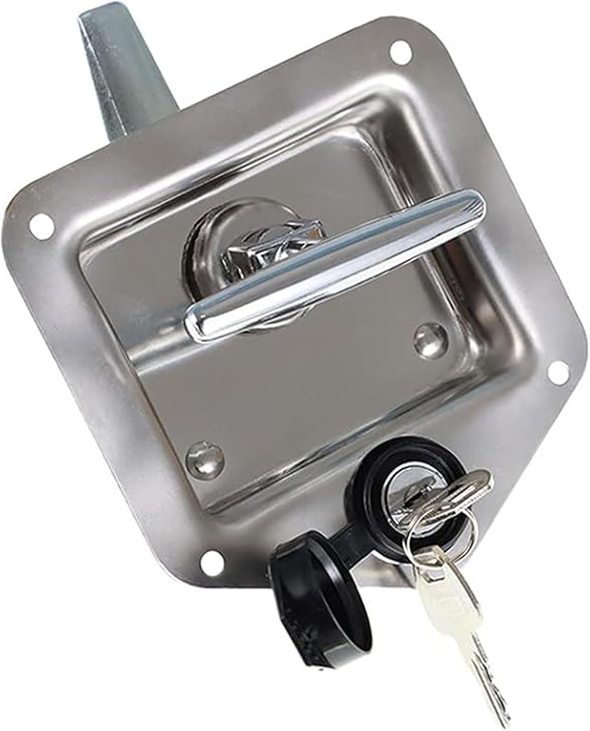 Pestillo puerta remolque acero inox 304 con llaves