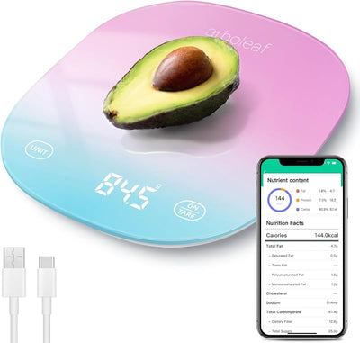 Báscula cocina digital recargable 0.1oz/0.5g 22lbs