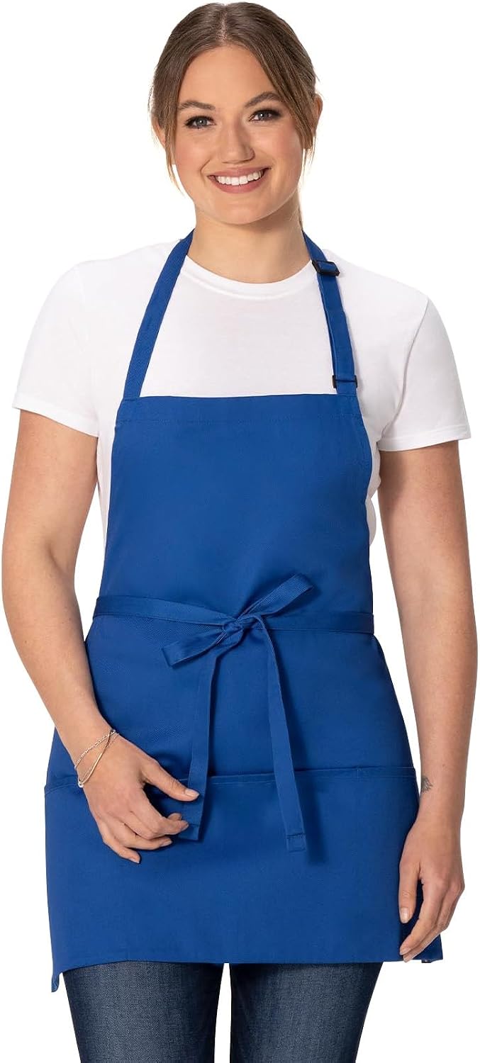 Delantal unisex con 3 bolsillos