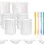 Set 16 Tazas Silicón para Fundición Resina 250ml y 100ml