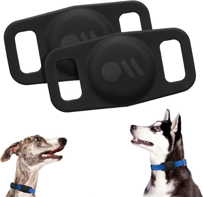 2 Soportes Airtag para Collar Perro Resistente Agua