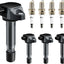 Set 4 Bobinas Encendido Iridio Comp Honda Civic