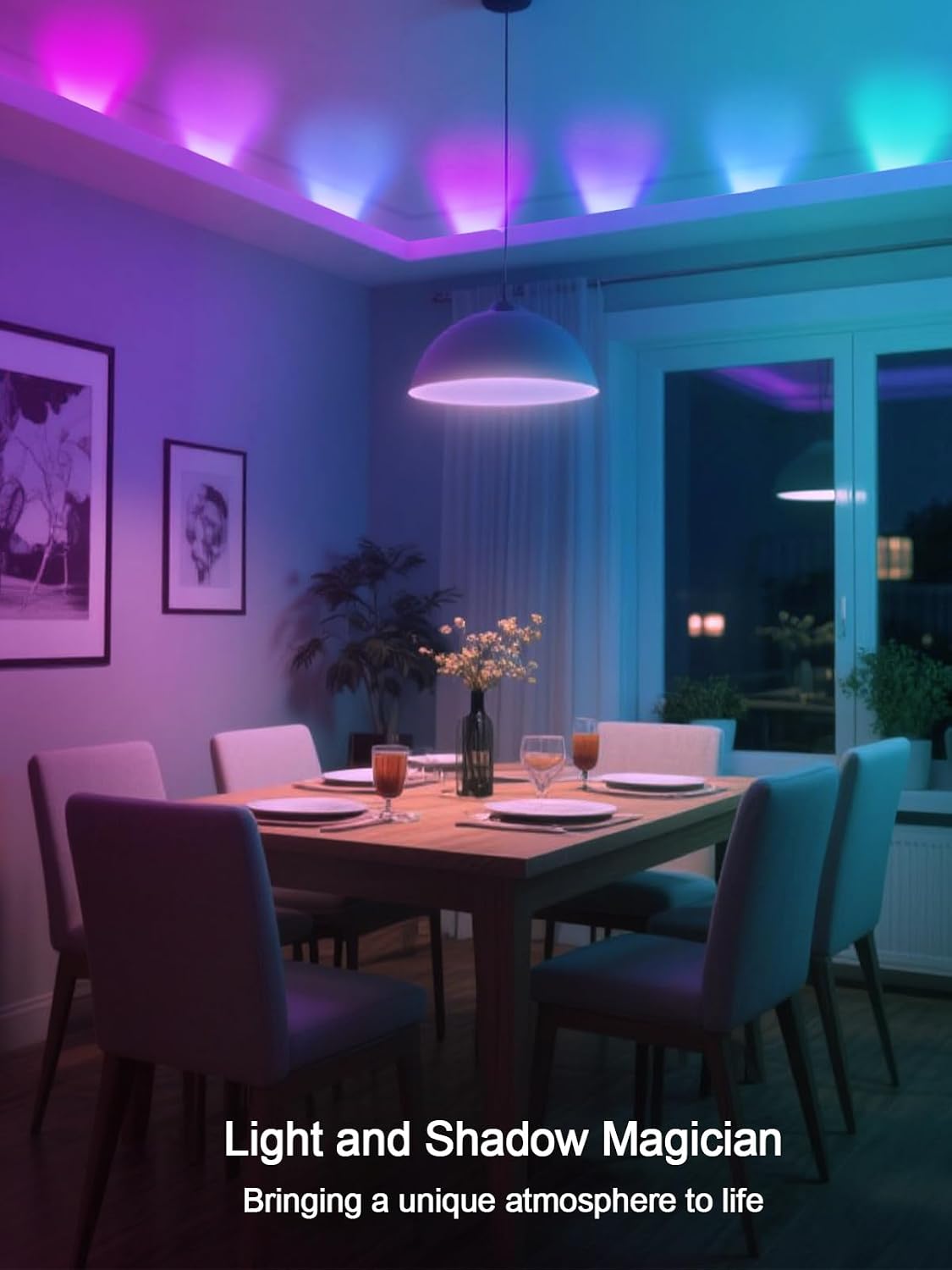 Tira LED 9.8ft para TV 35-55pulg RGB con app y control