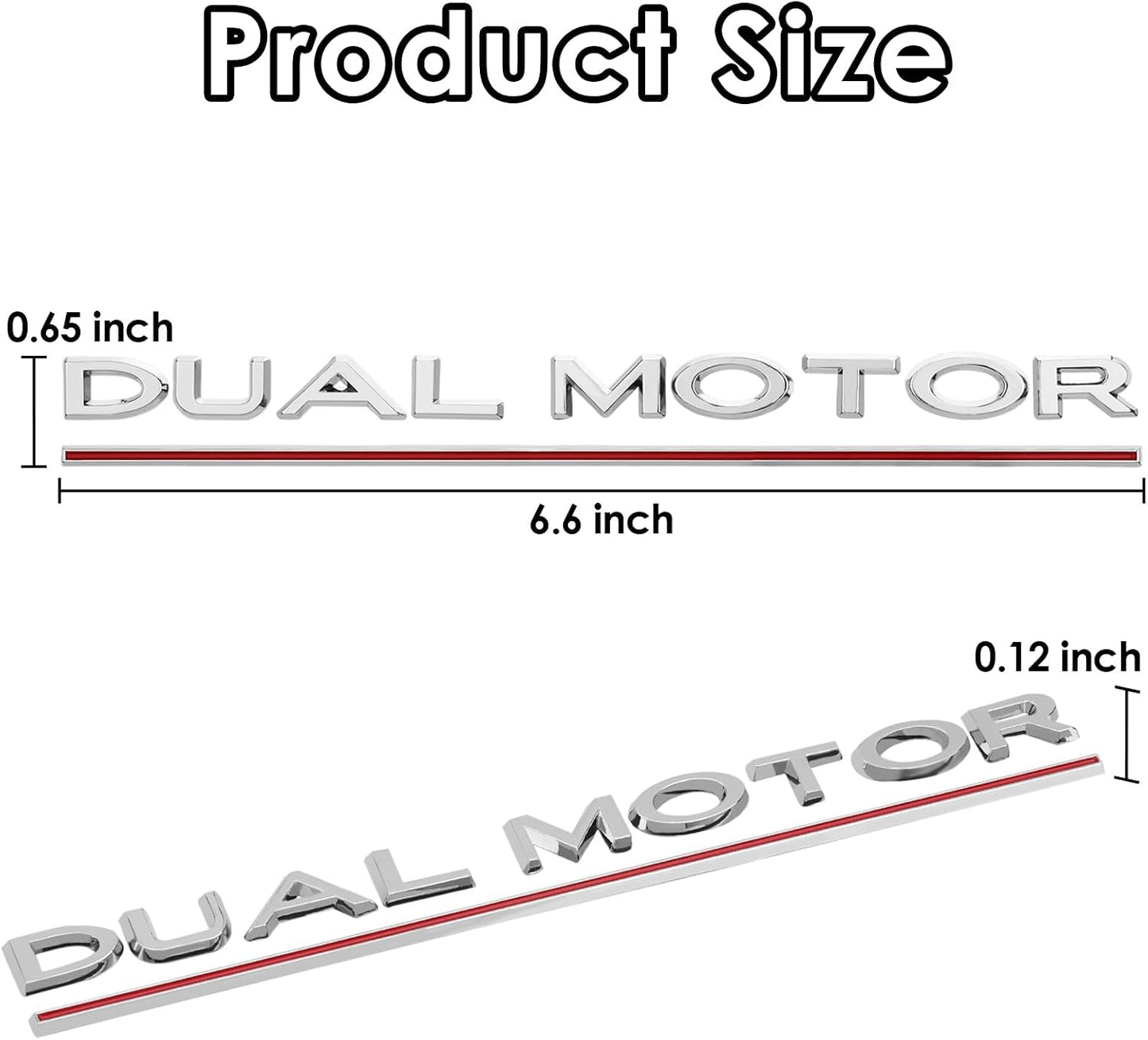 Adhesivo emblema motor dual Tesla Model 3/Y/S/X