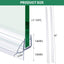 2 Sellos Inferiores Puerta Ducha 1/4x36pulg Vidrio 0.236in