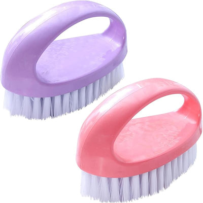2 Pzas Cepillo Fregar Resistente Cerdas Rígidas Nylon Baño Cocina