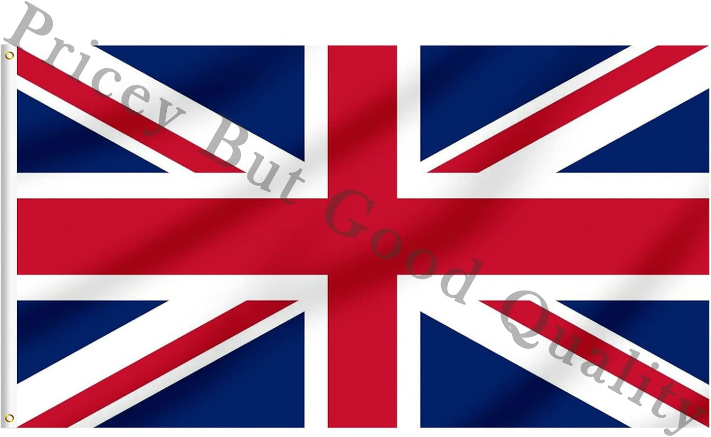 Bandera Union Jack 5x8ft poliéster cabecera lona doble