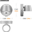 Set 2 apliques led pared con USB 110V giratorios 350°