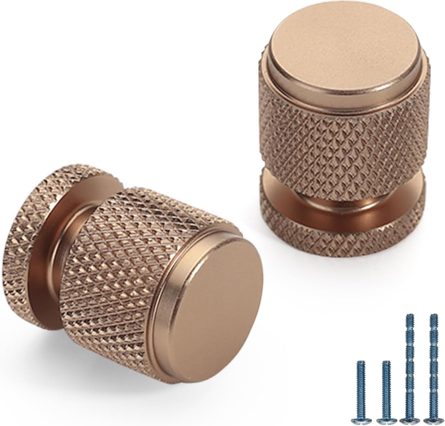 10 Pomos bronce champán para gabinete cocina