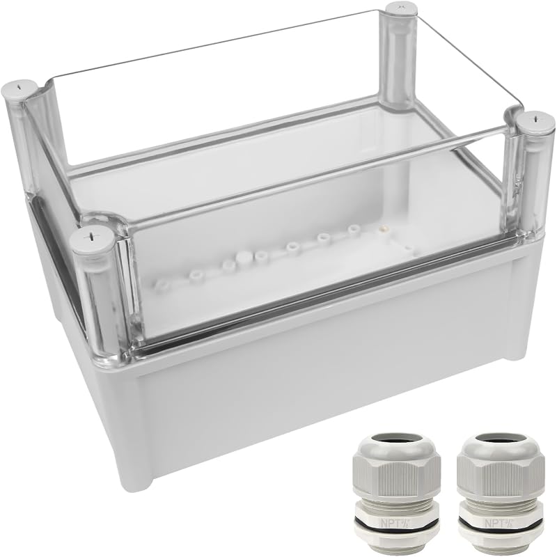 Caja conexiones IP67 impermeable gris 11x7.5x7.1"