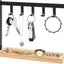 Soporte llaves mesa entrada 5 ganchos madera 10x3.2x8.1"