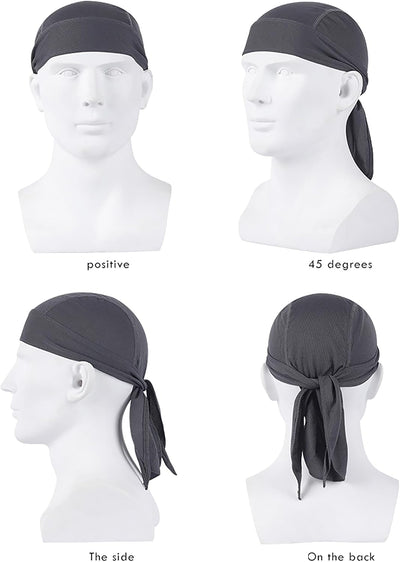 Trapo Doo Rag absorbente transpirable para hombres y mujeres