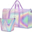 2 Bolsas Viaje Novia 23.6x7.9x13.8pulg Iridiscente