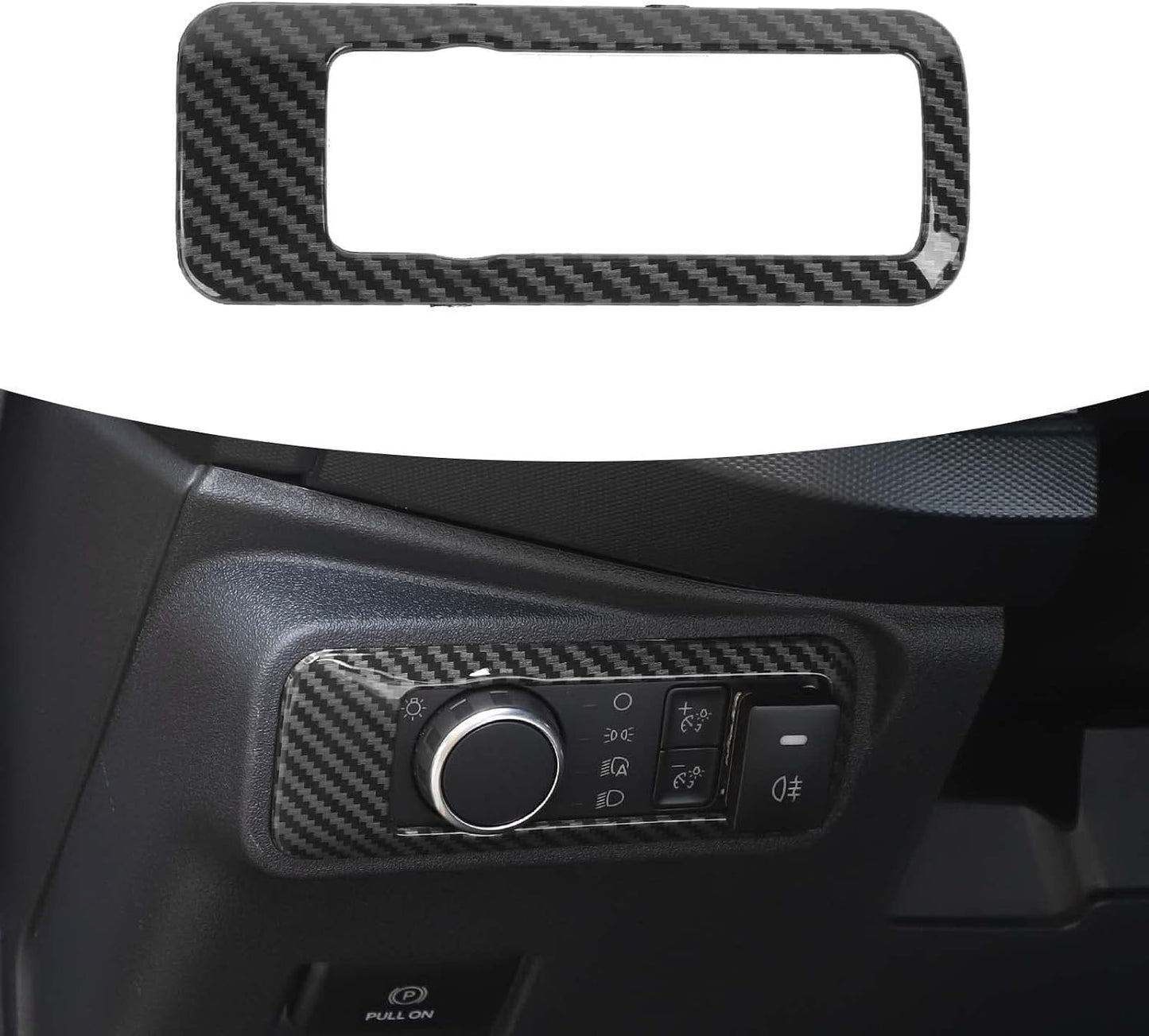 Cubierta botón faro Ford Bronco 21-25 fibra carbono