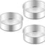 Set 3 Moldes Redondos Acero Inox 6pulg Antiadherentes