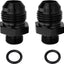 Adaptador riel combustible 10AN a 8AN ORB aluminio