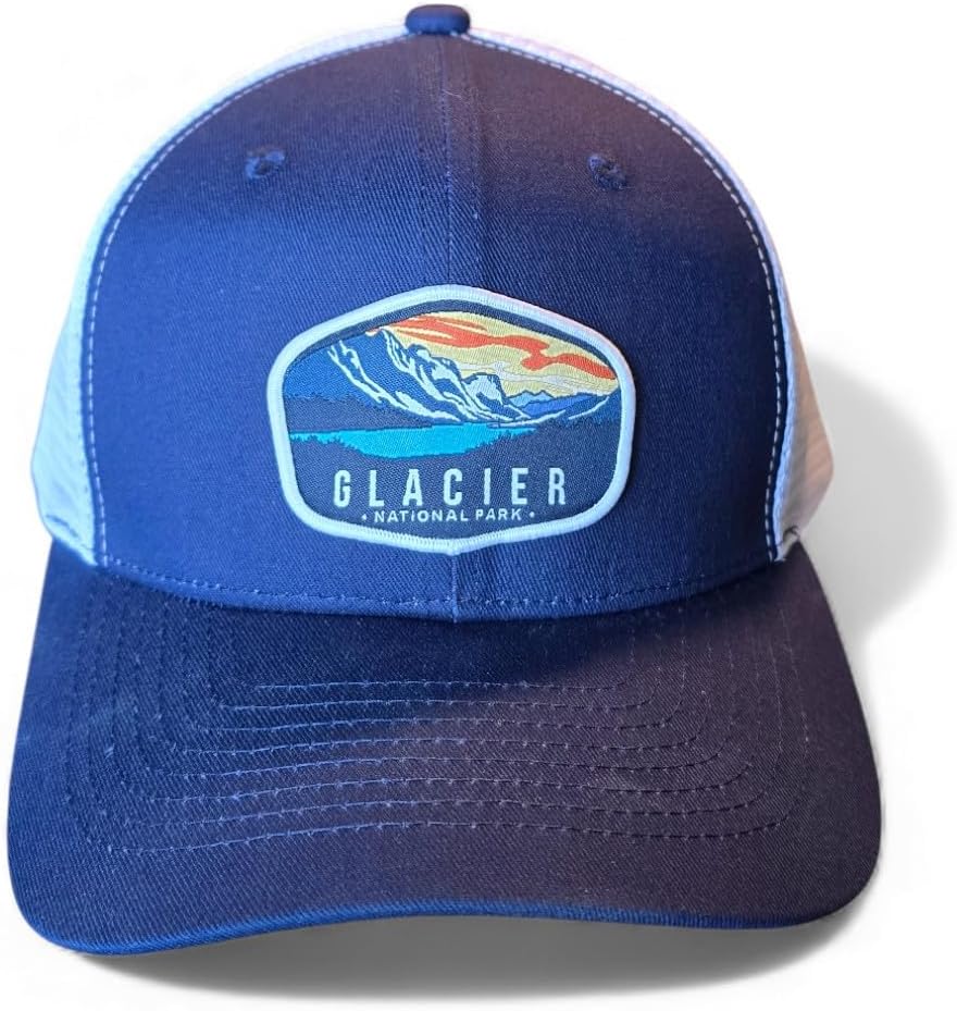 Sombrero camionero Glacier con parche parque nacional