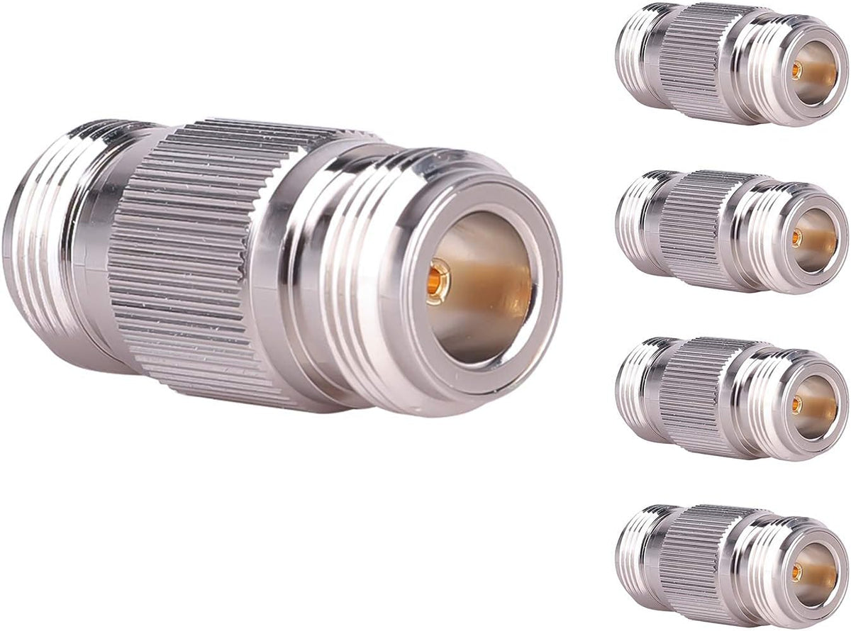 Conector N-hembra doble adaptador coaxial RF