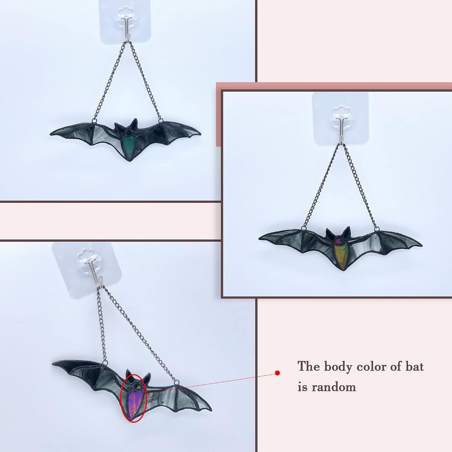 Murciélago Halloween para ventanas vidrieras decoración