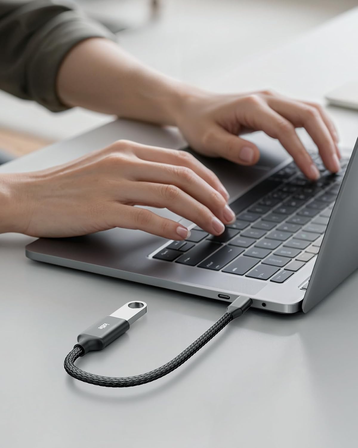 Pack 2 Adaptadores USB C a A Carga Rápida OTG Trenzado