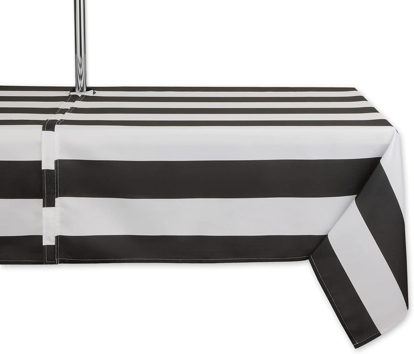 Mesa con cremallera cabana stripe 60x84pulg color negro