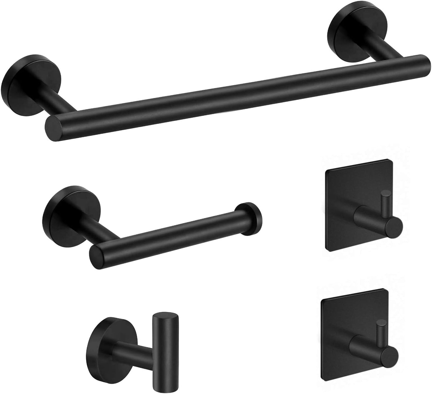 Set 5 Pzas Accesorios Baño Acero Inox 24pulg Barra Toalla