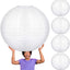 5 Linternas Papel Blanco 30pulg Colgante Boda