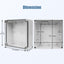 Caja eléctrica IP67 impermeable gris con cubierta transparente
