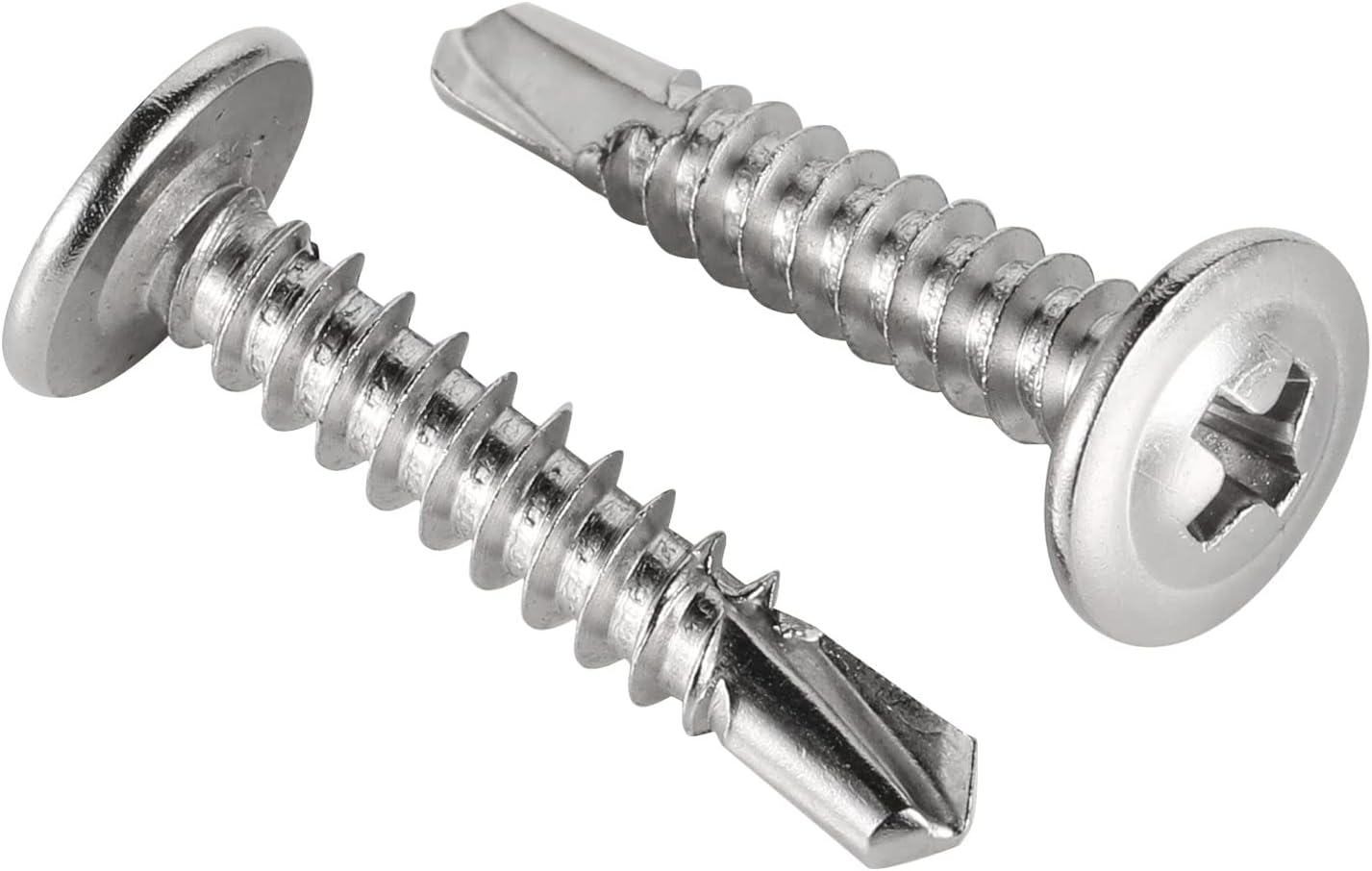 Tornillos autoperforantes #10x1 s madera chapa acero inox 100uds