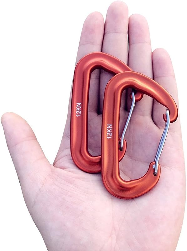 Mosquetones aluminio 12 KN para hamacas camping gimnasio