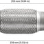 4 Tubos Escape Flexibles Acero Inox 2x6x10"