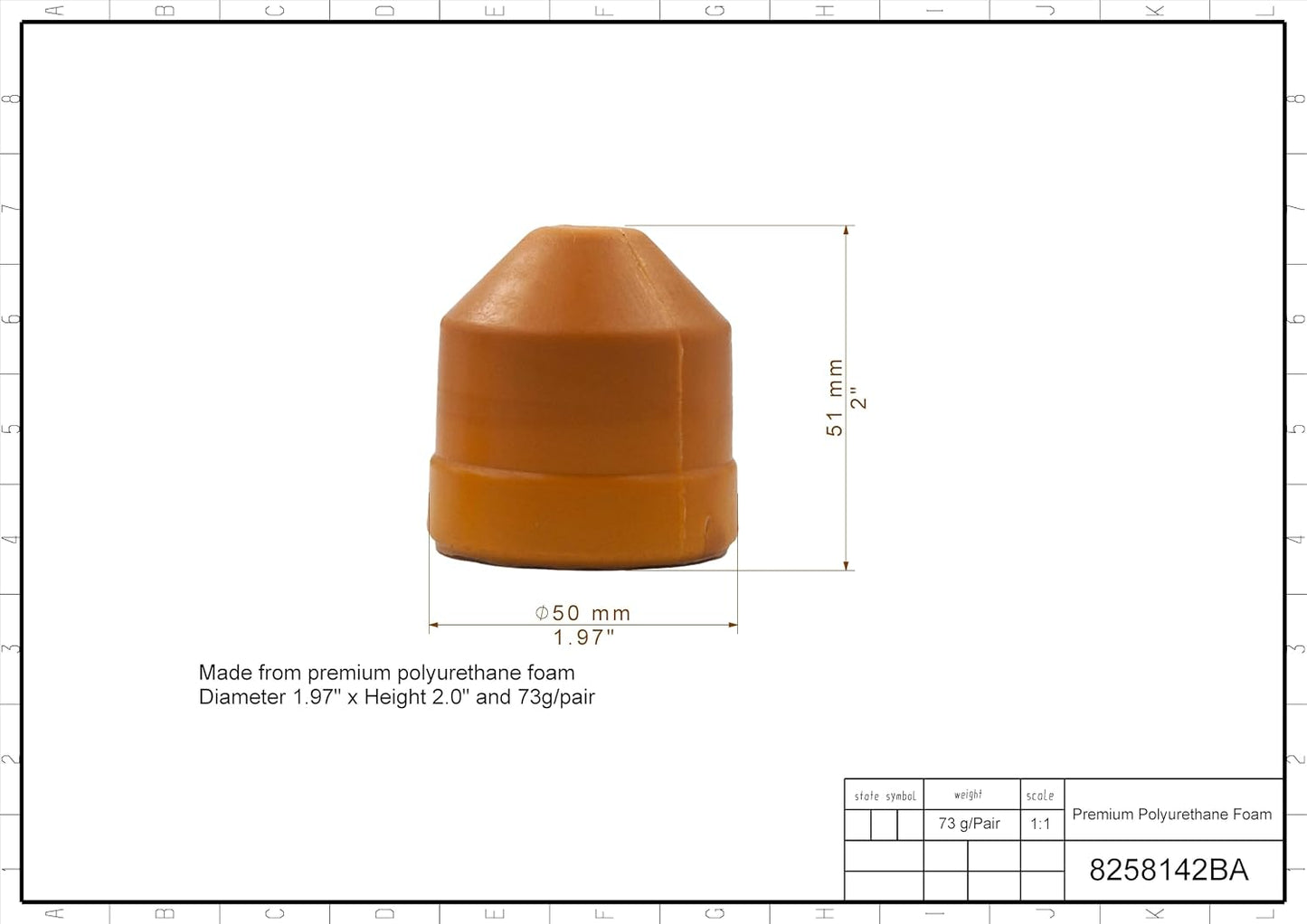 Topes delanteros comp Chevrolet Colorado 04-12 Canyon Z71