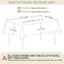 Mantel poliéster 60x60pulg para mesas 6ft exterior sin arrugas