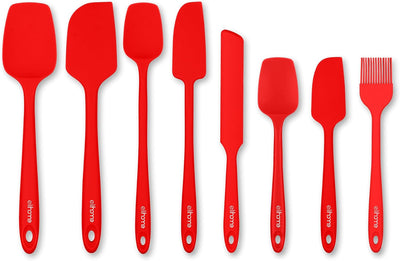 Espátula silicona antiadherente 8.75pulg rojo